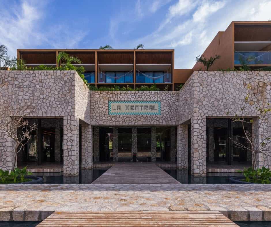 La Xentral food hall exterior